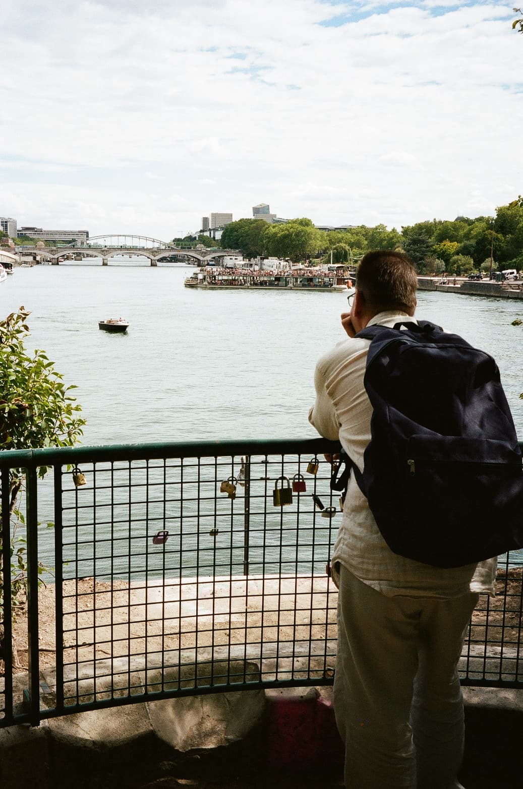 Barthelemy de Mazenod | People of Paris | A man lost in thought while watching the Seine